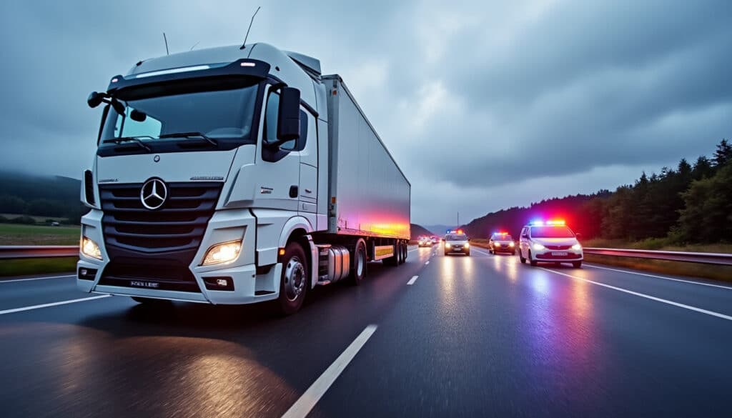 Accident sur l’A7 aujourd’hui avec un camion : trafic et interventions