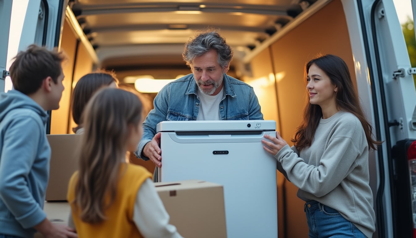 Illustration: Pourquoi il vaut mieux éviter de déplacer un frigo couché : les risques techniques expliqués