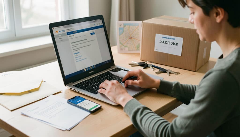 Changement d’adresse définitif avec La Poste